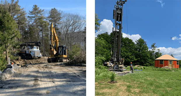 Water pump and well water system components installed by Reilly Well Drilling Inc